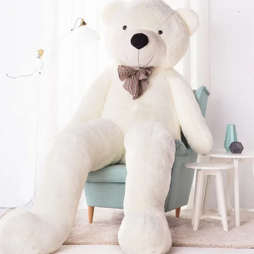Teddyway Popo Big Plush Teddy Bear Giant XXL, Soft Toy, 100 Cm, 39 Inches, 3.3 Feet, Light Brown - Teddyway